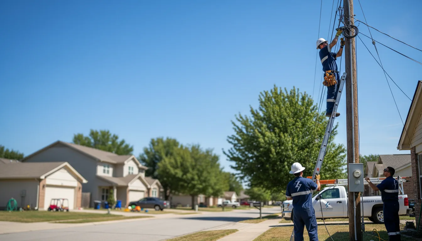 Residential electrician providing installation services in Woodburn, KY